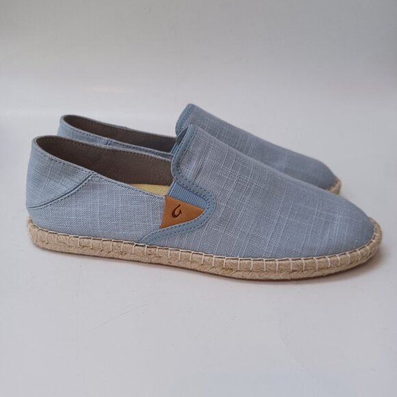 Olu Kai Shoes Kaula Pa'a Kapa Convertible Espadrille Flats Womens US 9.5 - Picture 12 of 16